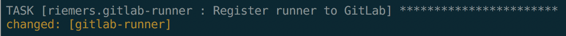 GitLab Runner Register Task