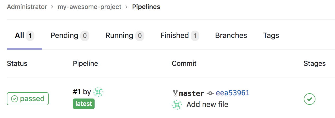 GitLab Runner Registered