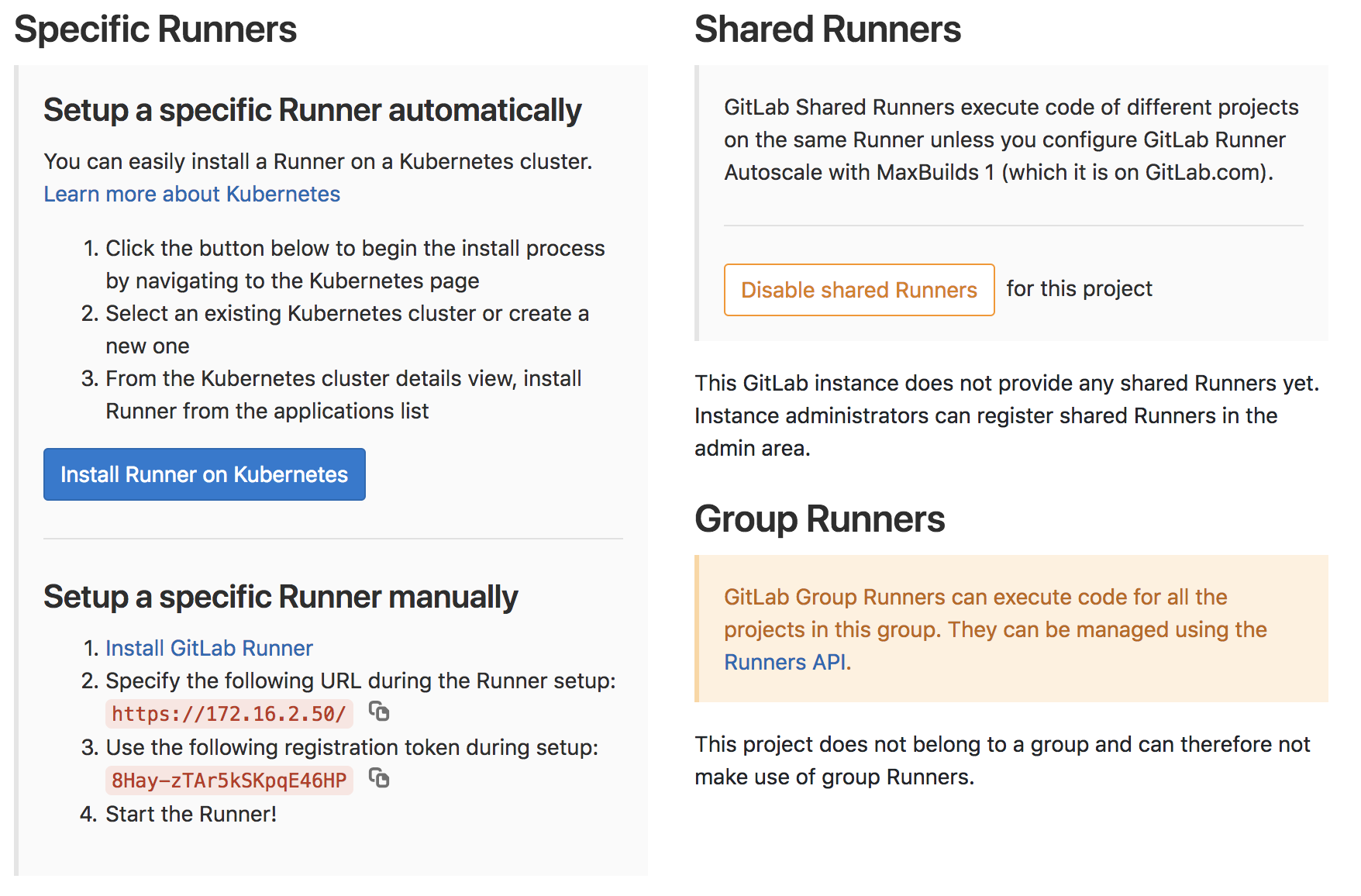 GitLab Runner Token